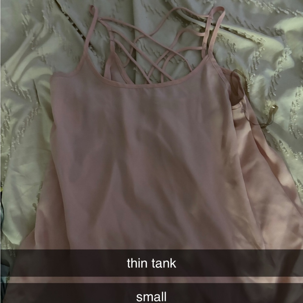 Pink Strappy Tank Top